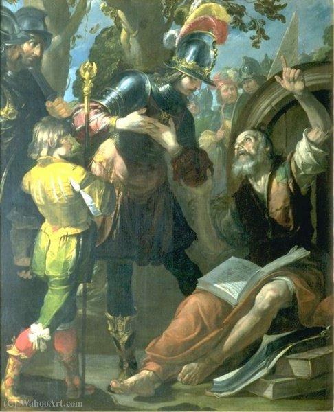 第欧根尼和亚历山大 通过 gioacchino assereto (1600-1649)